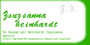 zsuzsanna weinhardt business card